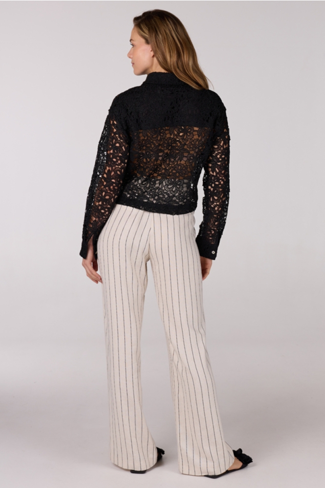 FAE SS25 JASJE CL CROCHET LONG S 000999 BLACK
